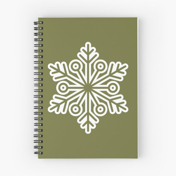 Item preview, Winter Snowflake Deep Army Green Seamless Pattern Art designed and sold by ​Jyoti Digital Artist.