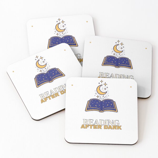 Item preview, Reading After Dark Cozy Book Lover Sticker designed and sold by Undersung37.