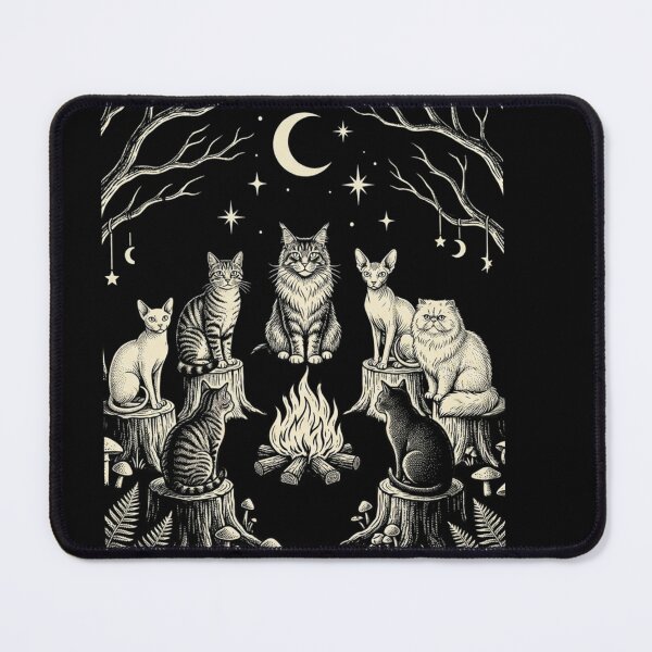 Artikelvorschau, Vintage Cat Ritual Support Your Local Coven Cat Moon Gothic entworfen und verkauft von w66aboo.