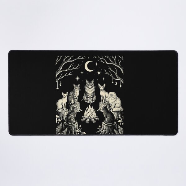 Artikelvorschau, Vintage Cat Ritual Support Your Local Coven Cat Moon Gothic entworfen und verkauft von w66aboo.