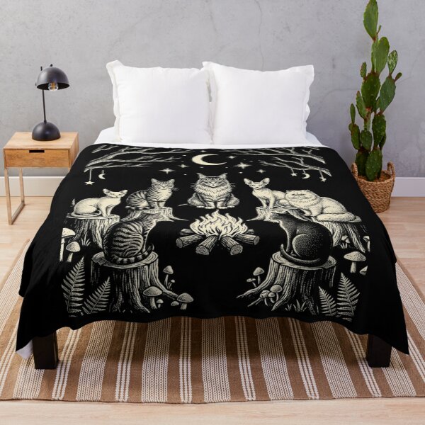Item preview, Vintage Cat Ritual Support Your Local Coven Cat Moon Gothic designed and sold by w66aboo.