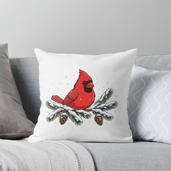 Item preview, Red Cardinal Winter Bird Snow designed and sold by The Oddball Supply Co..