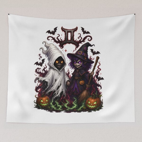 Item preview, Gemini Dark Duo Ghost Witch designed and sold by Zodiac Celestial Art.