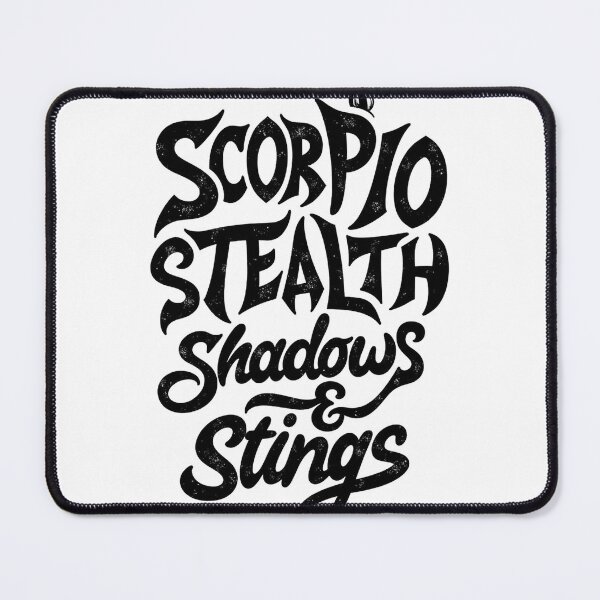 Item preview, Scorpio Stealth: Shadows & Stings - Bold Black Ink Scorpion Design designed and sold by Qubivibe.
