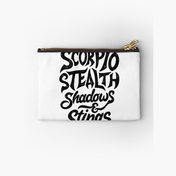 Item preview, Scorpio Stealth: Shadows & Stings - Bold Black Ink Scorpion Design designed and sold by Qubivibe.