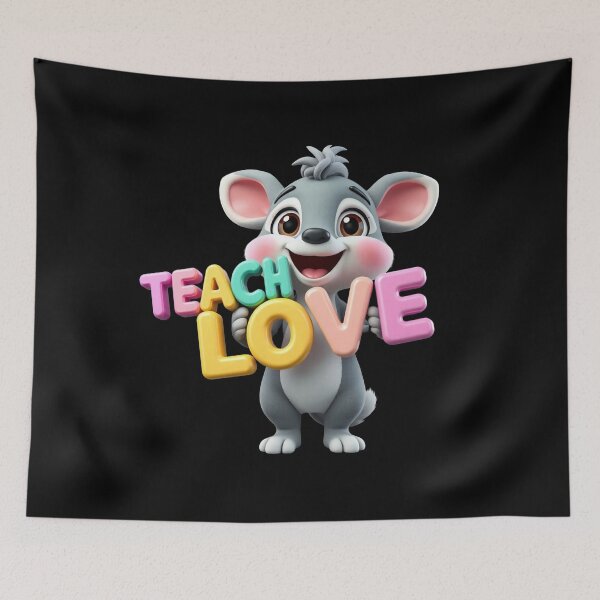 Item preview, Teach Love - cartoon mouse designed and sold by Stefrait-7.