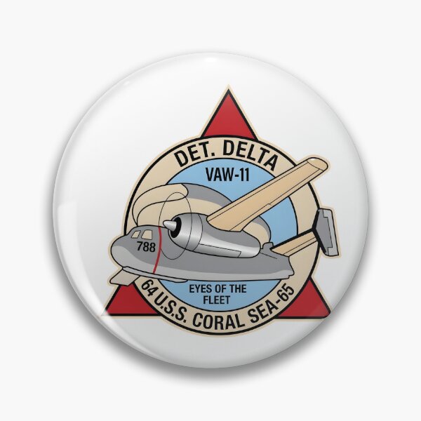 Item preview, US Navy VAW-11 Detachment Delta USS Coral Sea E-1 Tracer Patch Emblem    designed and sold by CharlieDesings.