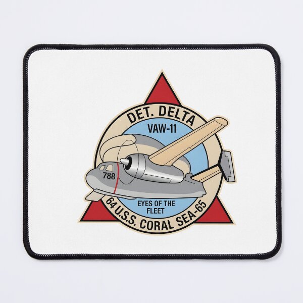 Item preview, US Navy VAW-11 Detachment Delta USS Coral Sea E-1 Tracer Patch Emblem    designed and sold by CharlieDesings.