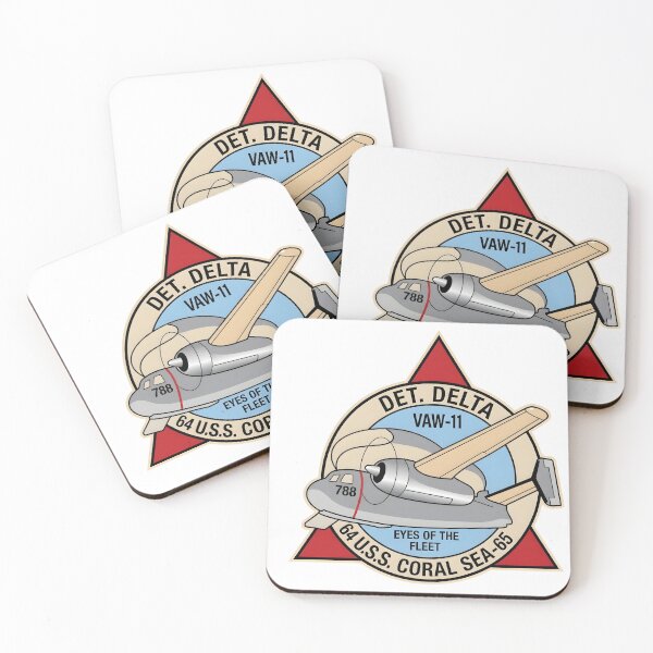 Item preview, US Navy VAW-11 Detachment Delta USS Coral Sea E-1 Tracer Patch Emblem    designed and sold by CharlieDesings.