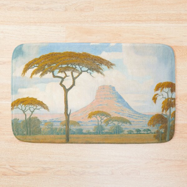 Item preview, African Acacias with Kranskop Beyond, Limpopo Province, African Serengeti landscape painting by Jacob Pierneef designed and sold by Jéanpaul  Ferro.