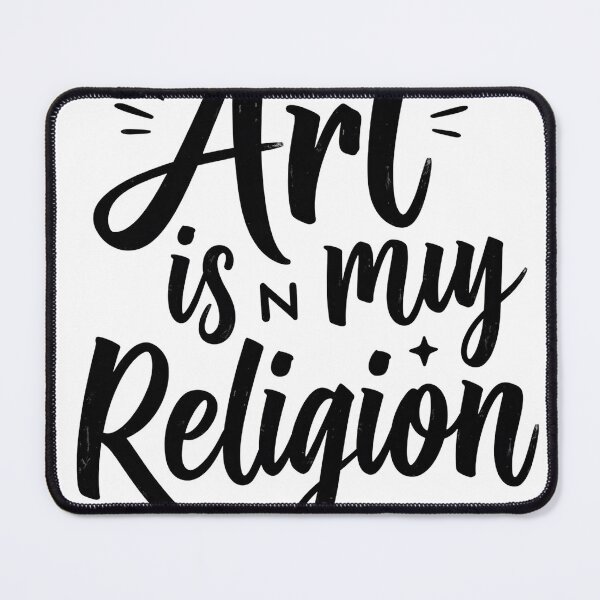 Item preview, Art Is My Religion - Minimalist Tattoo Flash Typography designed and sold by Qubivibe.