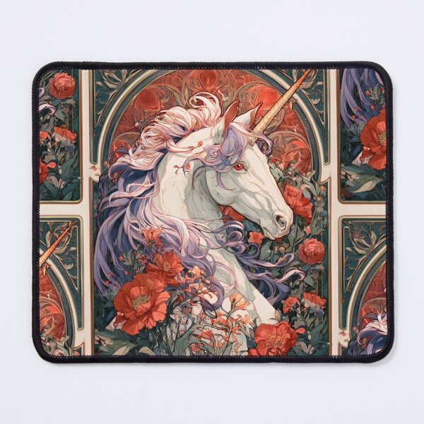 Item preview, Art nouveau unicorn designed and sold by MendaciousMina.