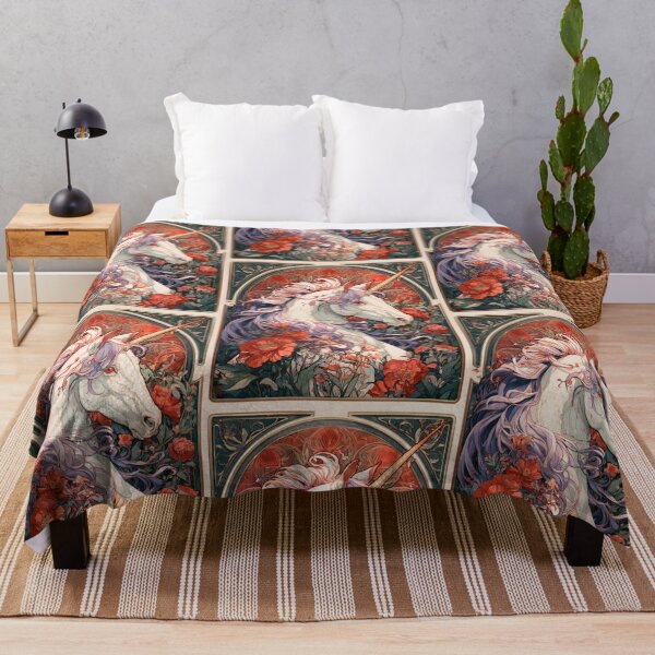 Item preview, Art nouveau unicorn designed and sold by MendaciousMina.