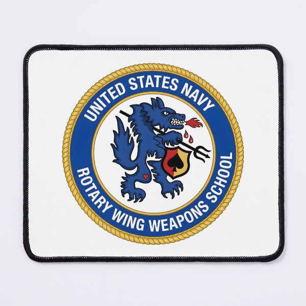 Item preview, US Navy Rotary Wing Weapons School SEAWOLVES Emblem designed and sold by CharlieDesings.