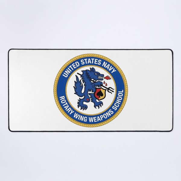 Item preview, US Navy Rotary Wing Weapons School SEAWOLVES Emblem designed and sold by CharlieDesings.