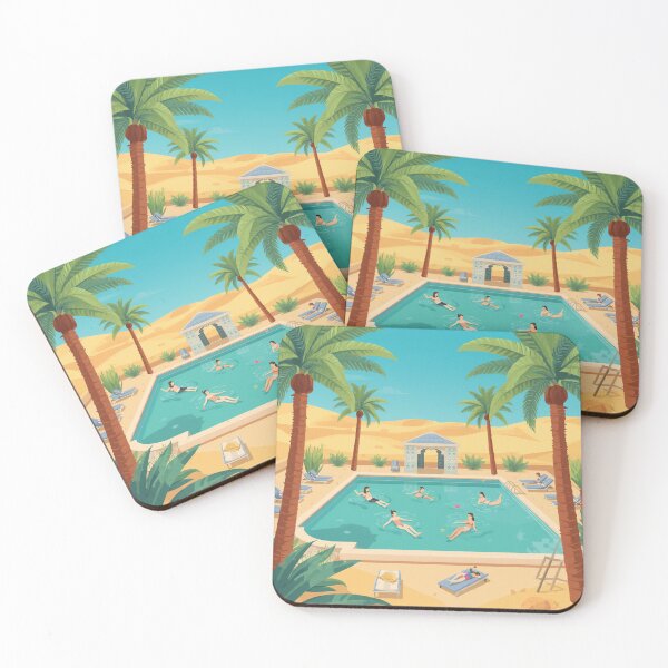 Item preview, Desert Oasis Pool Summer Escape designed and sold by SmileOnPrint.