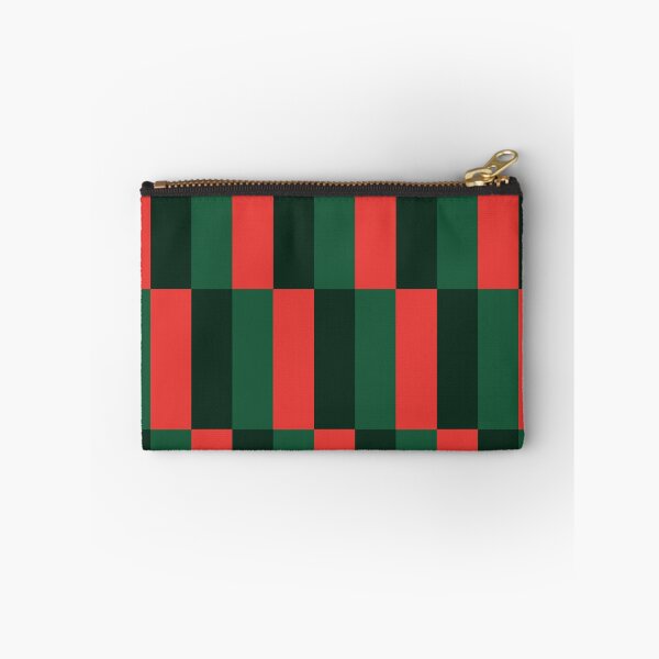 Item preview, Minimal Geometric Rectangles Lines 17 |Christmas Stripe Grid Coral Green designed and sold by MarleneCanto.