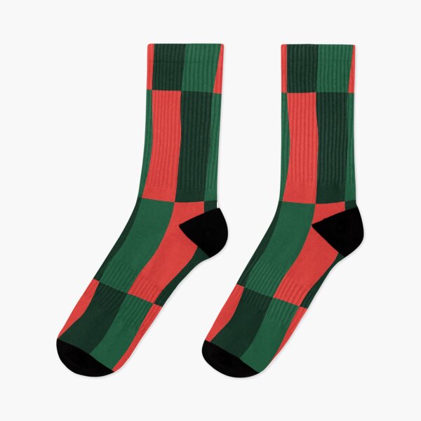 Item preview, Minimal Geometric Rectangles Lines 17 |Christmas Stripe Grid Coral Green designed and sold by MarleneCanto.