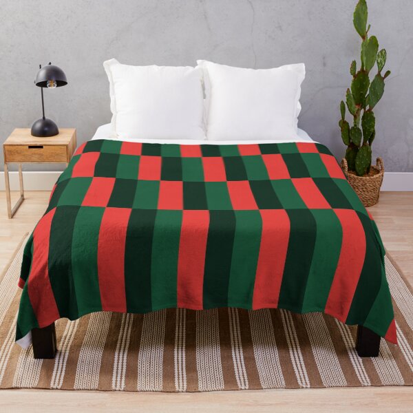 Item preview, Minimal Geometric Rectangles Lines 17 |Christmas Stripe Grid Coral Green designed and sold by MarleneCanto.