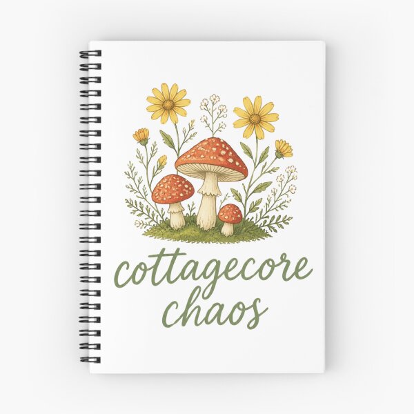 Item preview, Cottagecore Chaos Mushrooms Wildflowers designed and sold by The Vault Shop.