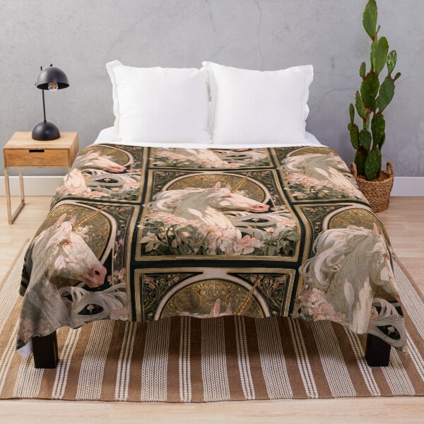 Item preview, Art nouveau unicorn designed and sold by MendaciousMina.