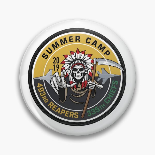 Item preview, USAF Summer Camp 2019 493rd Reapers and 335th Chiefs Deployment Patch Emblem    designed and sold by CharlieDesings.