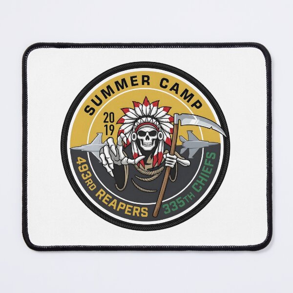 Item preview, USAF Summer Camp 2019 493rd Reapers and 335th Chiefs Deployment Patch Emblem designed and sold by CharlieDesings.
