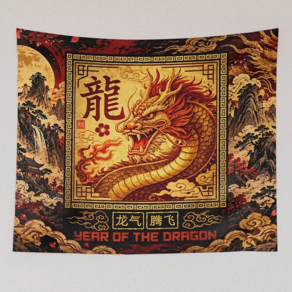 Item preview, Year of the Dragon Chinese Zodiac Lunar New Year Art designed and sold by Fei Long Design Hub.