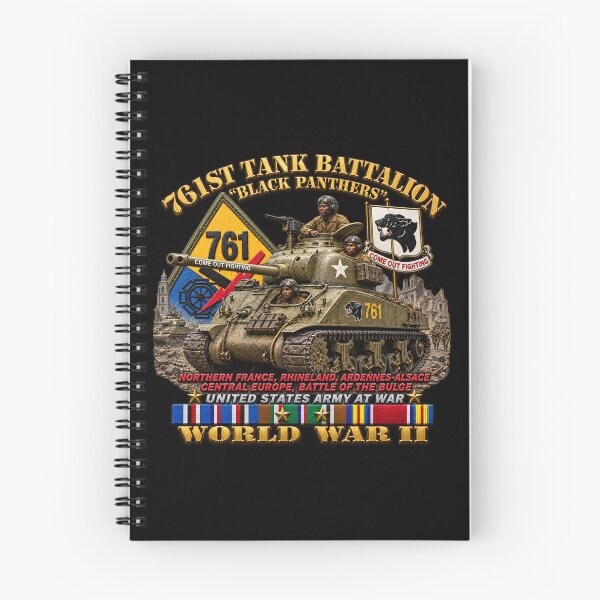 Item preview, Army - 761st Tank Battalion - Black Panthers - w Tank w - KITT SSI WWII  EU SVC - 3D - Enhanced designed and sold by Military Insignia Products.