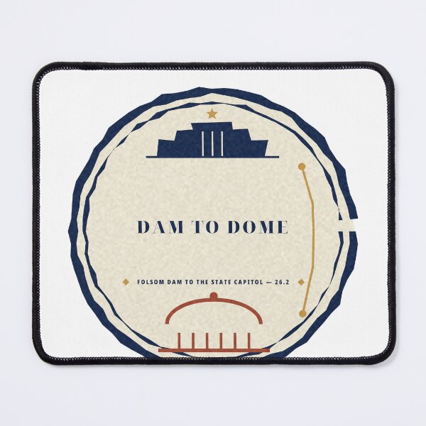 Item preview, Dam to Dome Sacramento 26.2 Route Badge designed and sold by thestevebro.