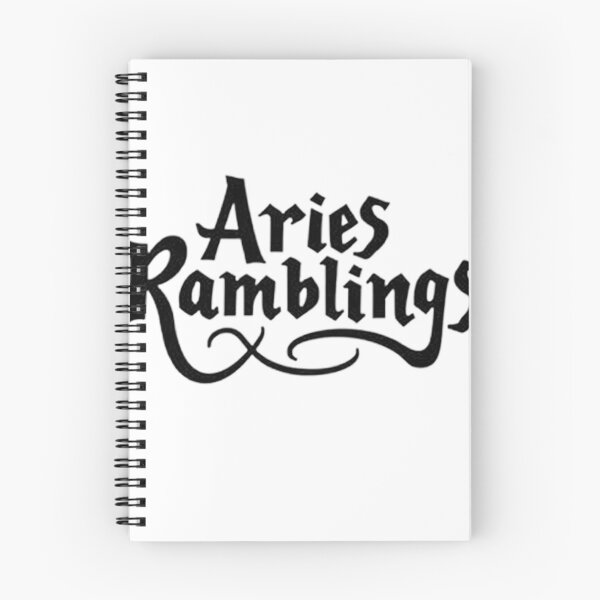 Item preview, Bold Black Ink 'Aries Ramblings' Hand Lettering Art designed and sold by Qubivibe.