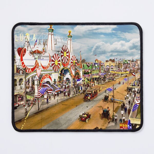 Item preview, City - Coney Island - Luna Park and Surf Ave 1912 designed and sold by Mike Savad Photography.