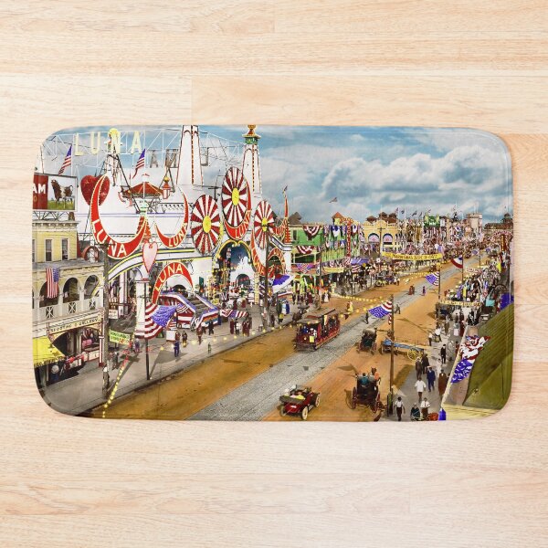 Item preview, City - Coney Island - Luna Park and Surf Ave 1912 designed and sold by Mike Savad Photography.