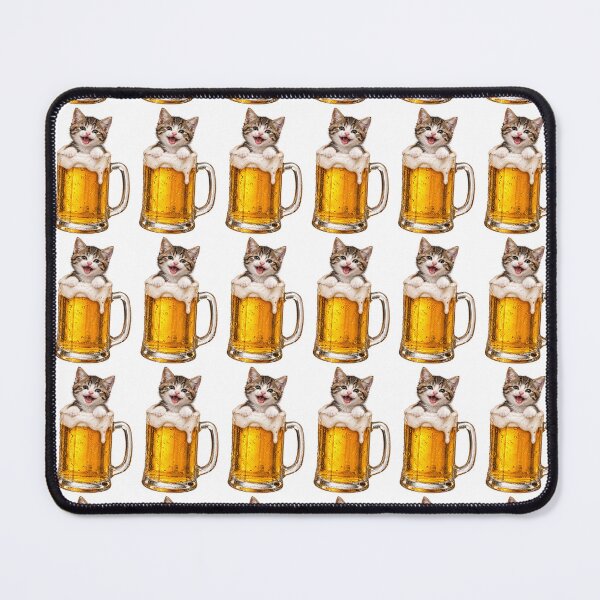 Item preview, Purr-fect Pint Funny Beer Cat Kitten in Beer Glass designed and sold by SailWolf--.