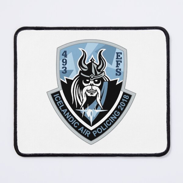 Item preview, USAF 493rd EFS Icelandic Air Policing 2018 Patch Emblem designed and sold by CharlieDesings.