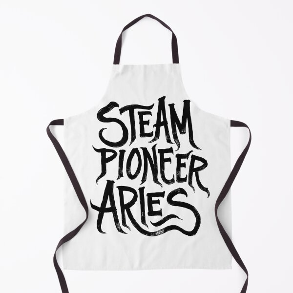 Item preview, STEAM PIONEER ARIES - Bold Black Ink Typography designed and sold by Qubivibe.