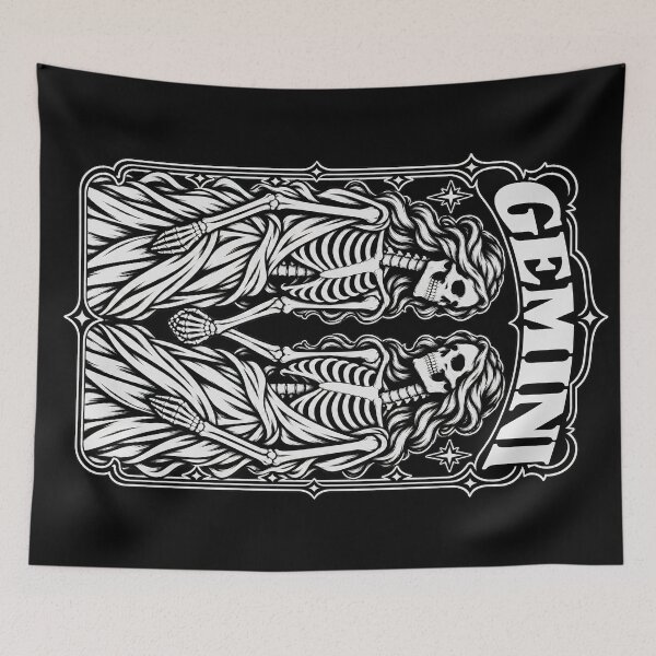 Item preview, Gemini Skeleton Twins Tarot Design designed and sold by SteadyRolling.