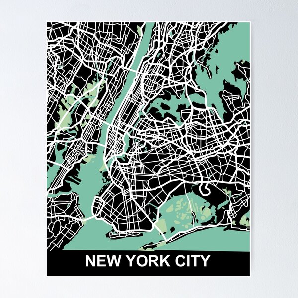 Item preview, New York City Map NYC USA Souvenir designed and sold by MapsByLeo.