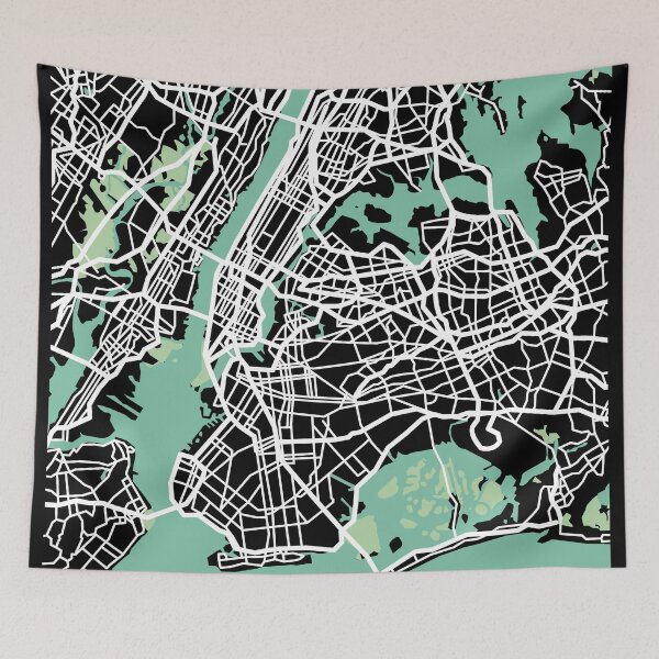 Item preview, New York City Map NYC USA Souvenir designed and sold by MapsByLeo.