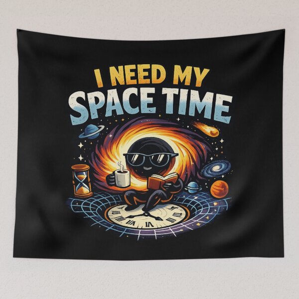 Item preview, I Need My Space Time – Funny Astronomy Black Hole Reader designed and sold by SidTastic .