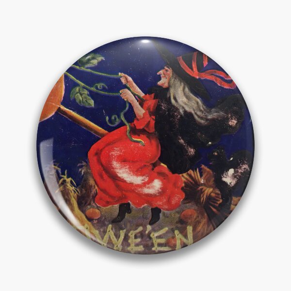 Item preview, Halloween, Witch with Balloon Pumpkin, International Art Pub. Co., 1908 designed and sold by Exhumed Archives.