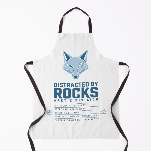 Item preview, Distracted By Rocks Arctic Division Geometric Fox Head Minimalist Blue Crystal Expedition Outdoor Explorer Design designed and sold by DarylWelsh2024.