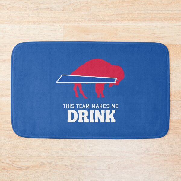 Item preview, Buffalo Bills This Team Makes Me Drink Bison Logo Funny NFL Fan Art Apparel Gift designed and sold by DelWong.