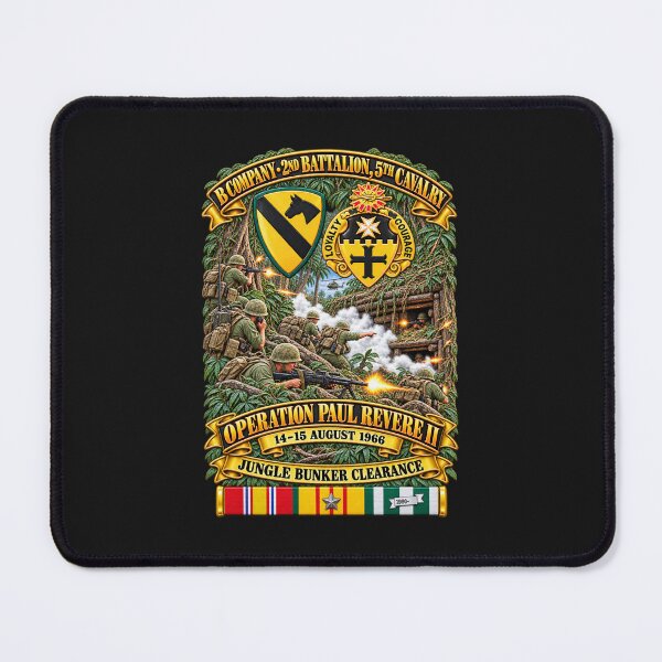 Item preview, Army - B Co, 2nd Bn, 5th Cavalry -1st Cav Div - Operation Paul Revere II -14-15 Aug 1966 - Vietnam - Bunker Clearance w VN SVC - 3D - Enhanced designed and sold by Military Insignia Products.