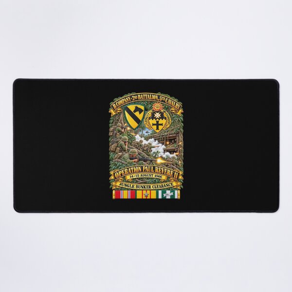 Item preview, Army - B Co, 2nd Bn, 5th Cavalry -1st Cav Div - Operation Paul Revere II -14-15 Aug 1966 - Vietnam - Bunker Clearance w VN SVC - 3D - Enhanced designed and sold by Military Insignia Products.
