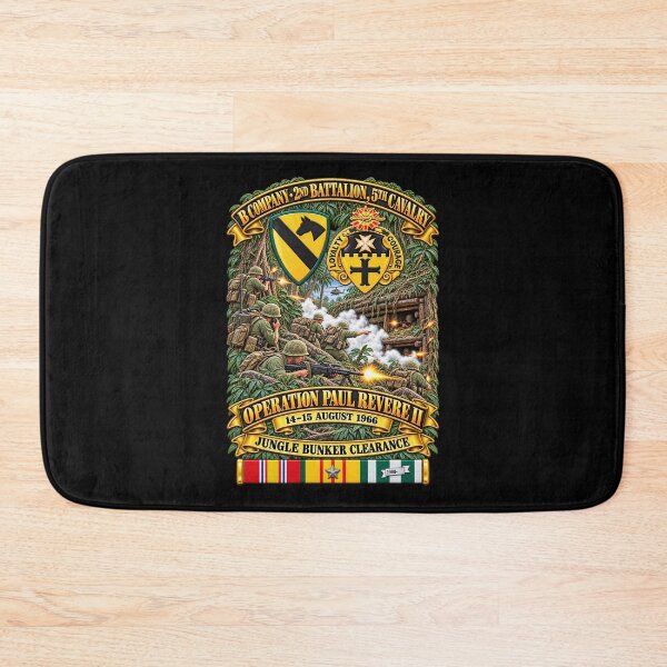 Item preview, Army - B Co, 2nd Bn, 5th Cavalry -1st Cav Div - Operation Paul Revere II -14-15 Aug 1966 - Vietnam - Bunker Clearance w VN SVC - 3D - Enhanced designed and sold by Military Insignia Products.