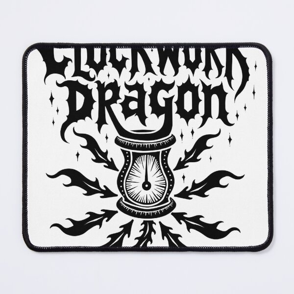 Item preview, CLOCKWORK DRAGON HOURGLASS - Steampunk Typography Art designed and sold by Qubivibe.