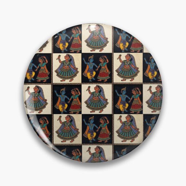 Aperçu de l'œuvre Motif traditionnel Raas Leela et Gopi | Art indien créée et vendue par Sakshiartwork.