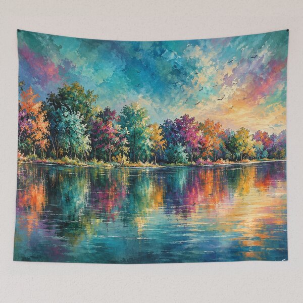Item preview, Elysian Shorelines Vibrant Fine Art Landscape by Joey Santiago Fine Art designed and sold by Joey Santiago.