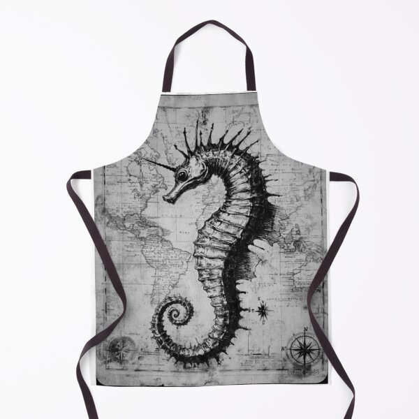 Item preview, Sea Horse Map Print designed and sold by Lichentroupe63.